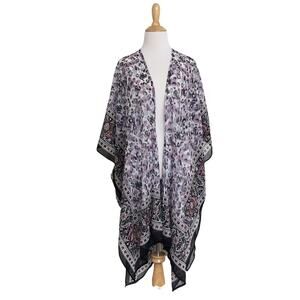 Soft Surroundings Multicolor Patterned Kimono